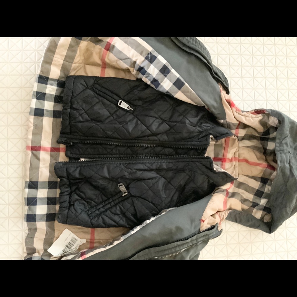 Baby authentic Burberry two in one coat size 12m